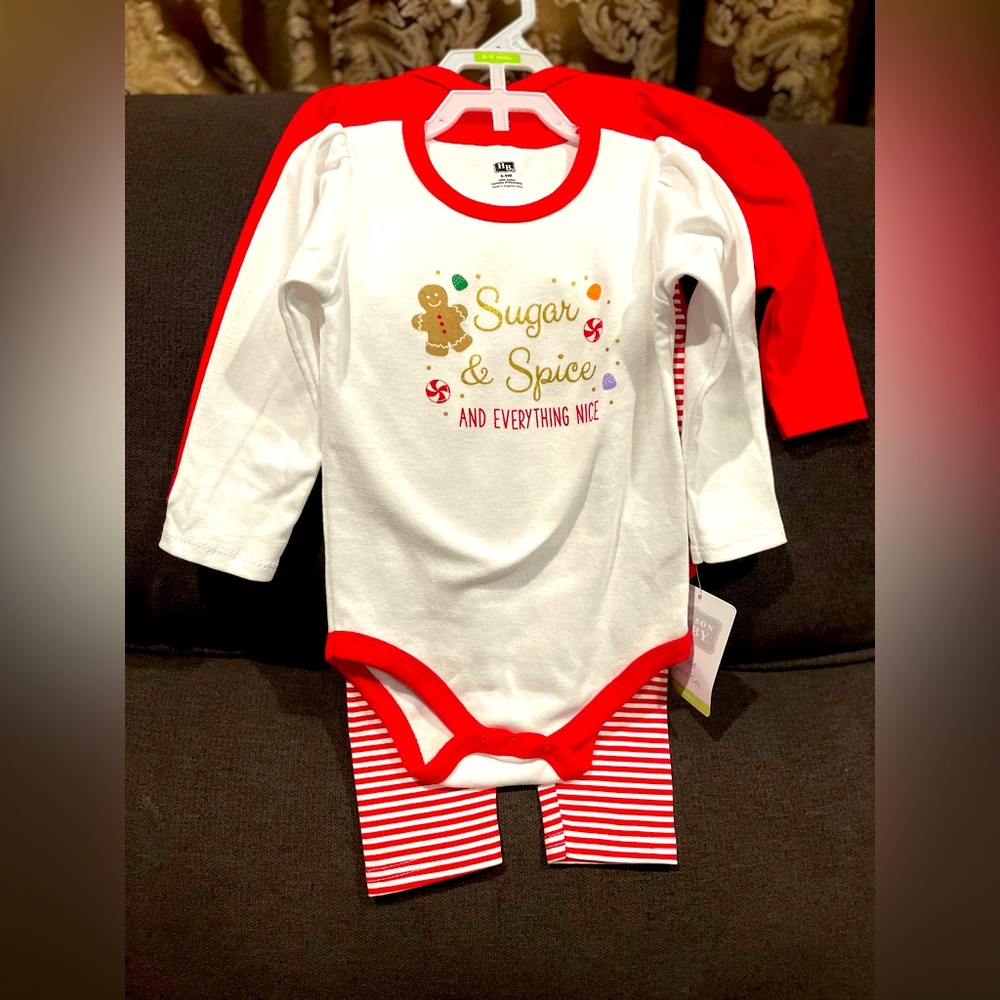 New with Tags Hudson Baby set NWT 6-9months Pjs x-mas /fall pajamas
